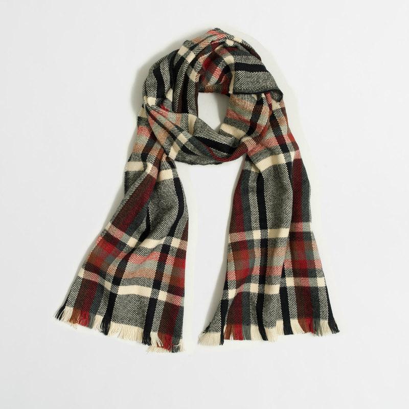 ジェイクルー J.Crew メンズ Men's スカーフ マフラー Plaid Scarf アーバイン プラッド Irvine Plaid