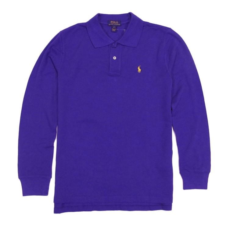 purple long sleeve polo ralph lauren