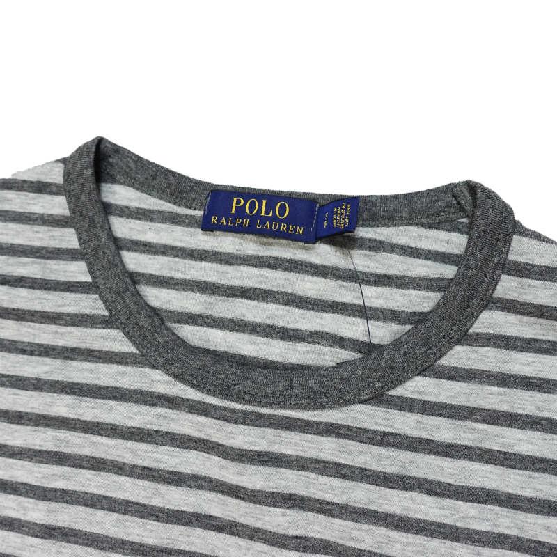 ポロ ラルフローレン POLO RALPH LAUREN メンズ Men's 長袖 Tシャツ Custom Slim Fit Jersey T-Shirt ヘザー/グレー ヘザー｜vinaoutfitters｜02