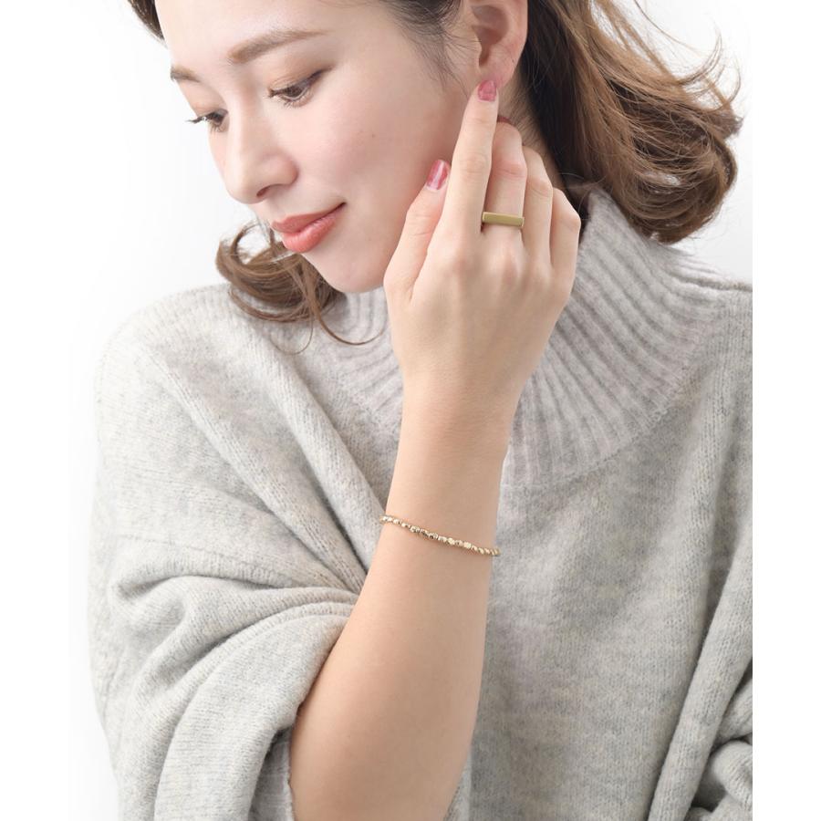 ヴァンテーヌ ブレスレット ビーズ こなれ感 ニュアンス ゴム