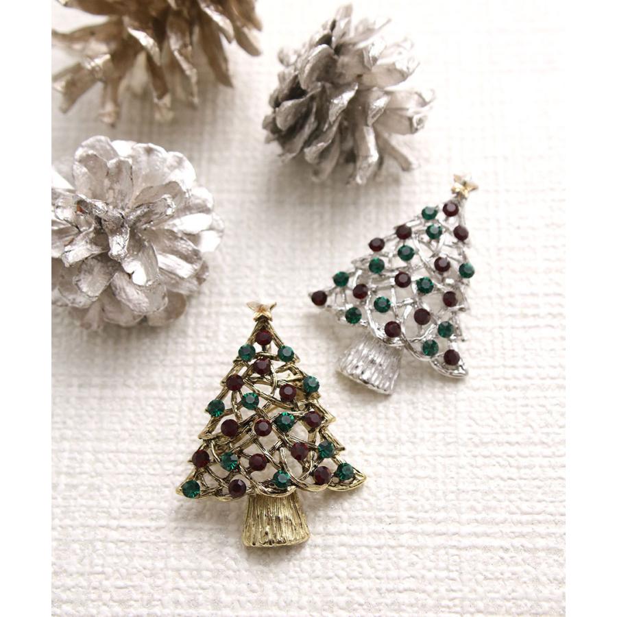 ヴァンテーヌ クリスマスツリーブローチ 星 華やか X'mas BC-131