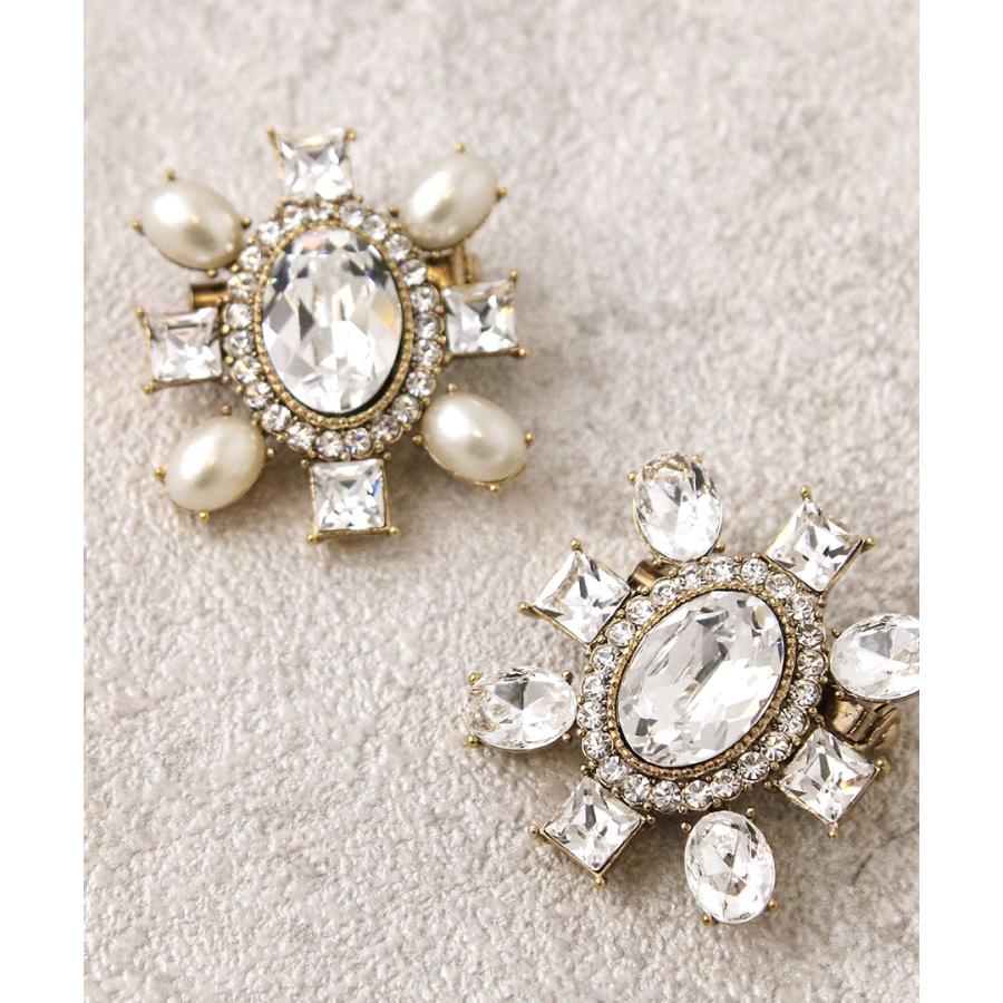 ヴァンテーヌ ブローチ ビジュー ストーン パール デザイン 煌めき