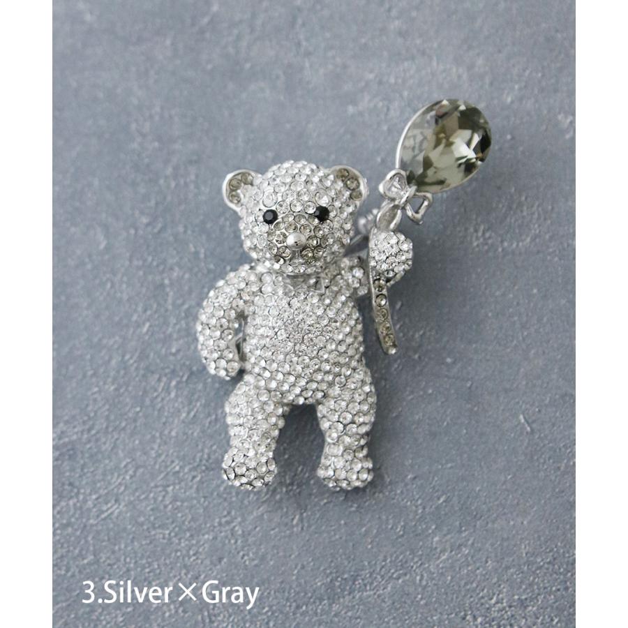 ヴァンテーヌ ☆送料無料☆ブローチ くま 熊 クマ モチーフ パヴェ