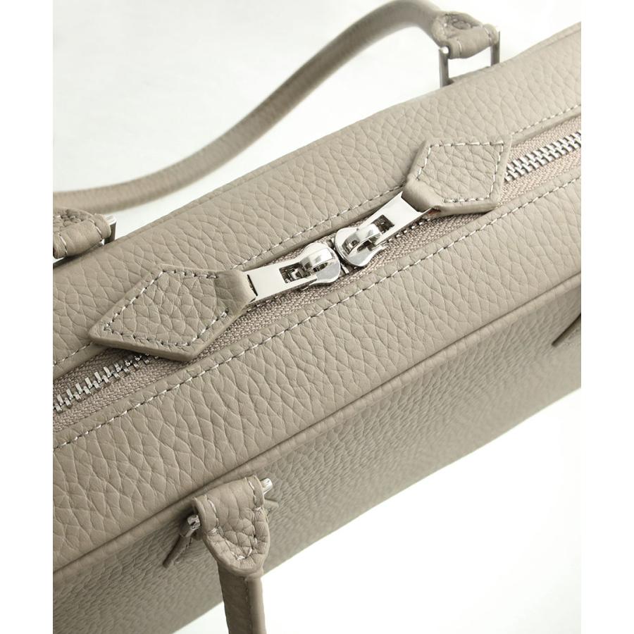 バッグ　スクエア型　シュリンクレザー　牛革　本革　スタイリッシュ BG2906 ゆうパケット不可 ヴァンテーヌ