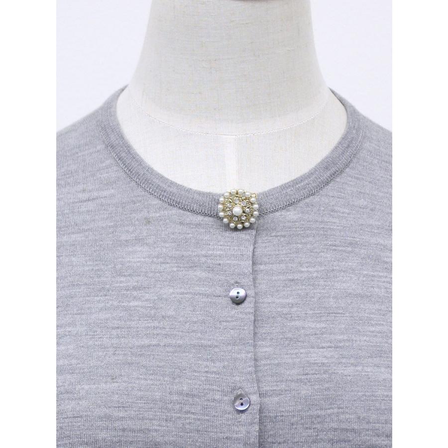 ヴァンテーヌ ブローチ ビジュー パール ミニ ラインストーン母の日