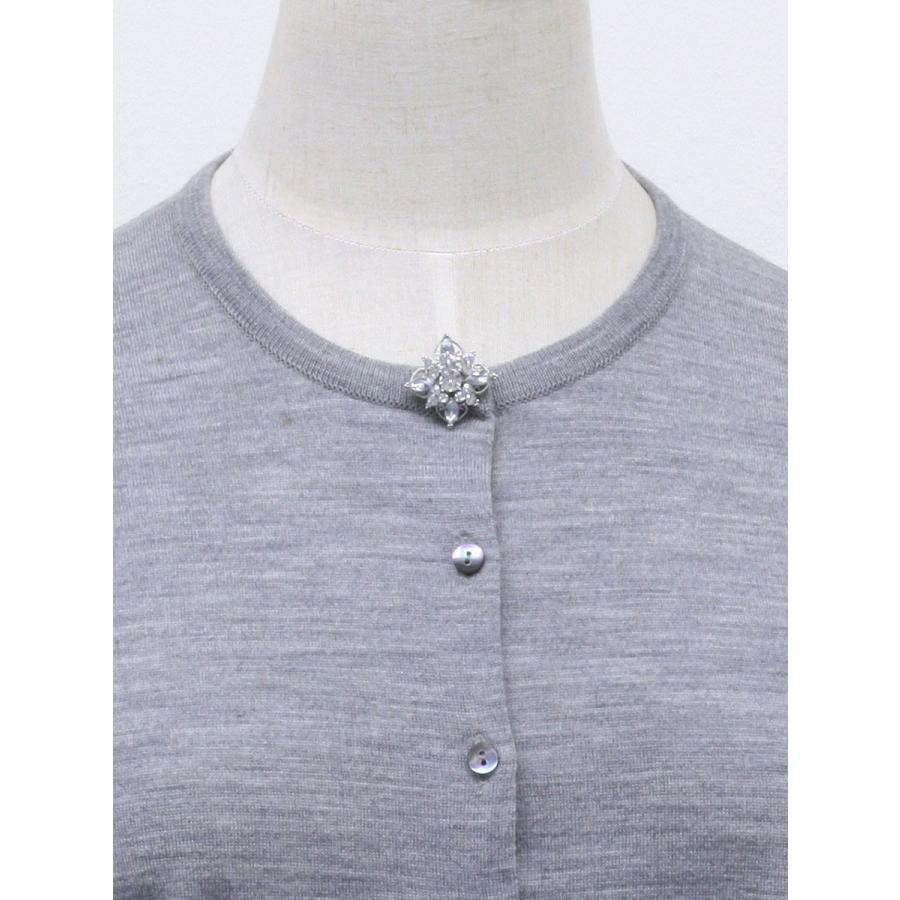 ヴァンテーヌ ブローチ ビジュー ラインストーン ミニ ひし形 母の日