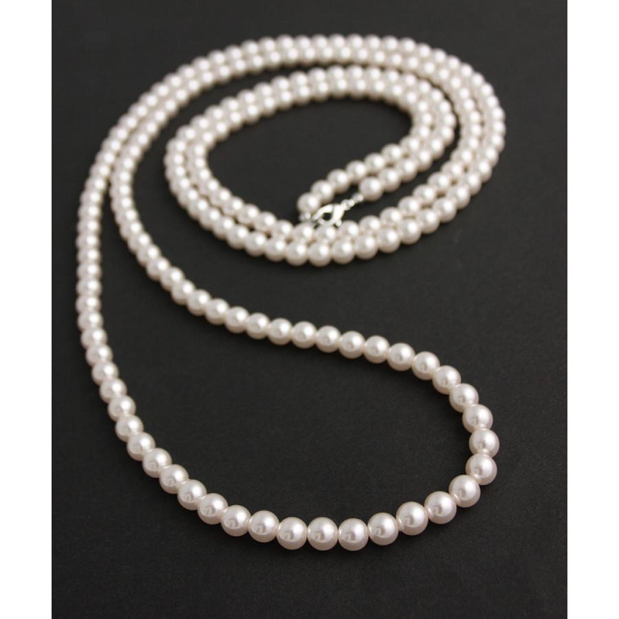 ヴァンテーヌ ネックレス パール ロング パールネックレス 7mm C14-8 