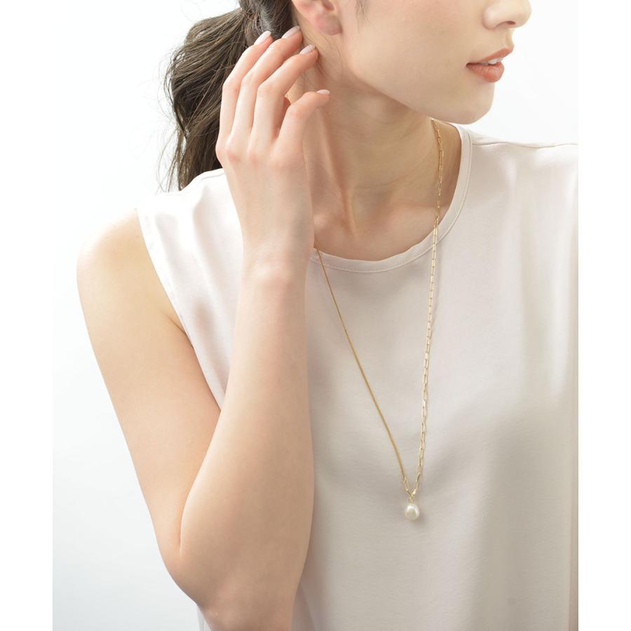 ヴァンテーヌ 淡水パール×チェーン2wayロングネックレス Y字 ヴァンテーヌ 淡水パール×チェーン2wayロングネックレス Y字
