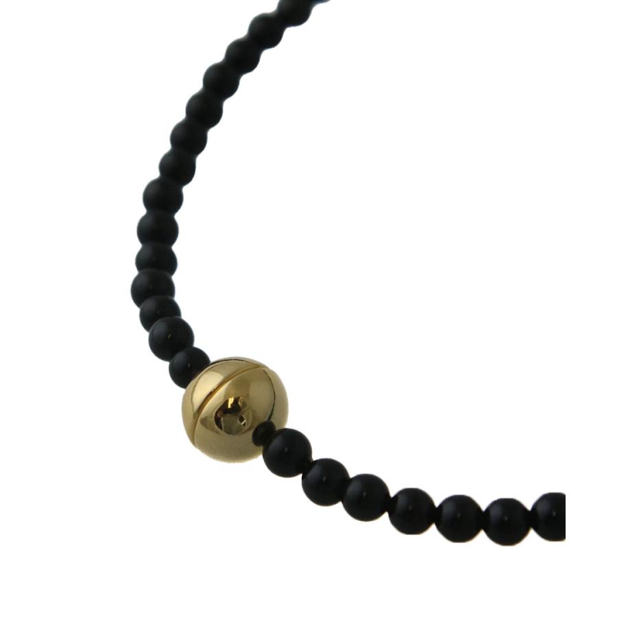 ヴァンテーヌ マグネットクラスプ 天然石ビーズネックレス シンプル