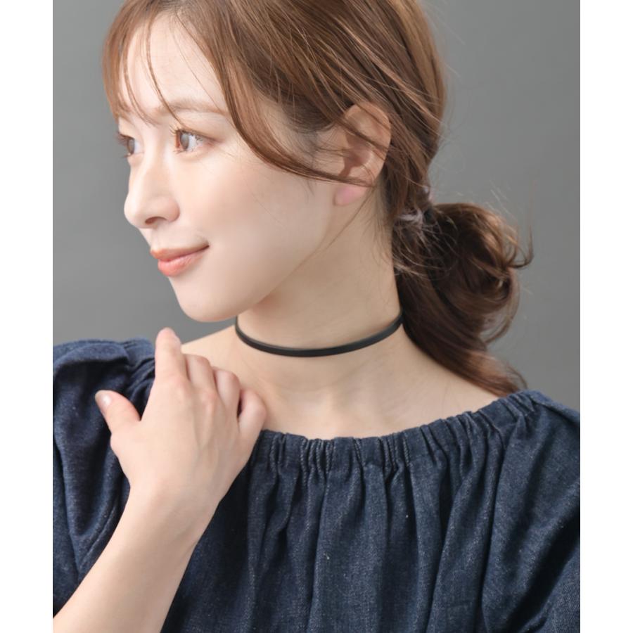 ヴァンテーヌ 本革ベルト レザーチョーカー ネックレス 2way