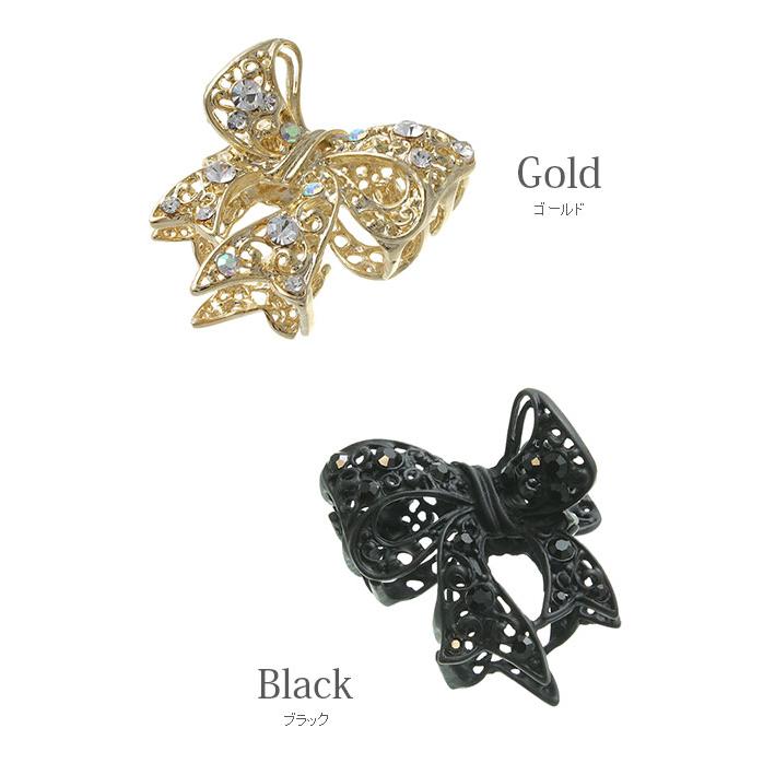 VERSACE リボン型ヘアクリップ Versace Gianni Ribbon ヘアクリップ | ブラック | FARFETCH JP