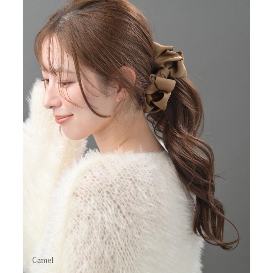 ヴァンテーヌ バナナクリップ リボン ボリューム ヘアアクセサリー