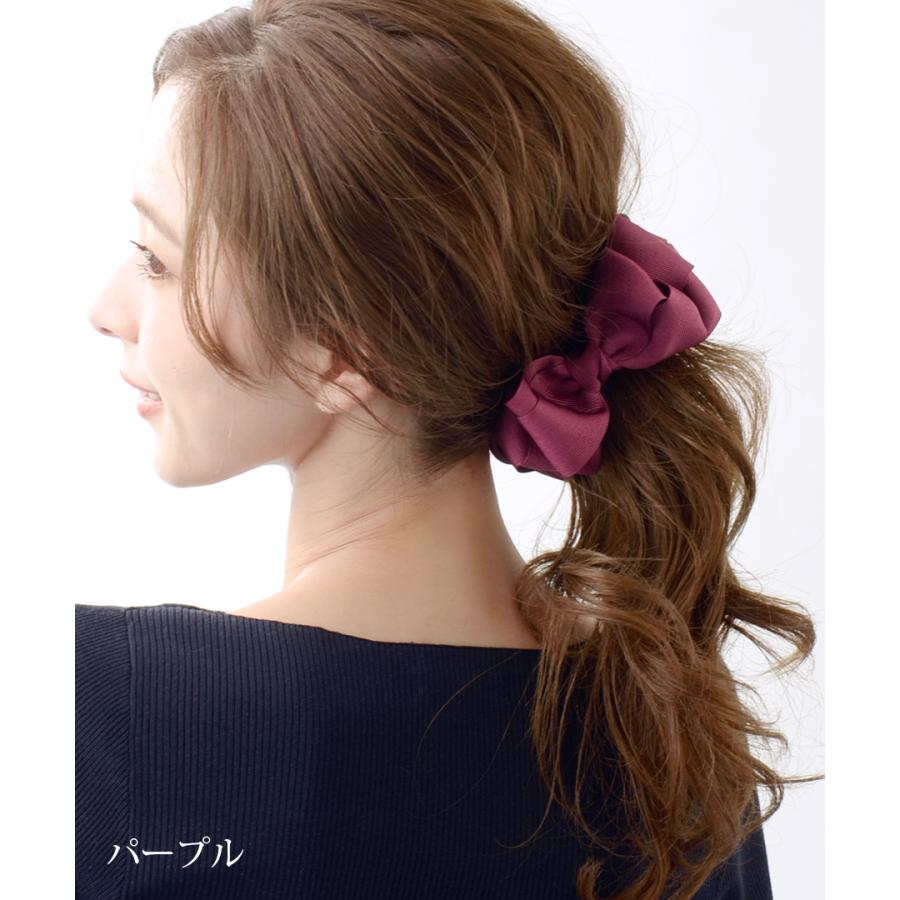 　バナナクリップ リボン ボリューム ヘアアクセサリー ヘアクリップ レディース 大人っぽい 大人可愛い h-503｜vingtaine｜21