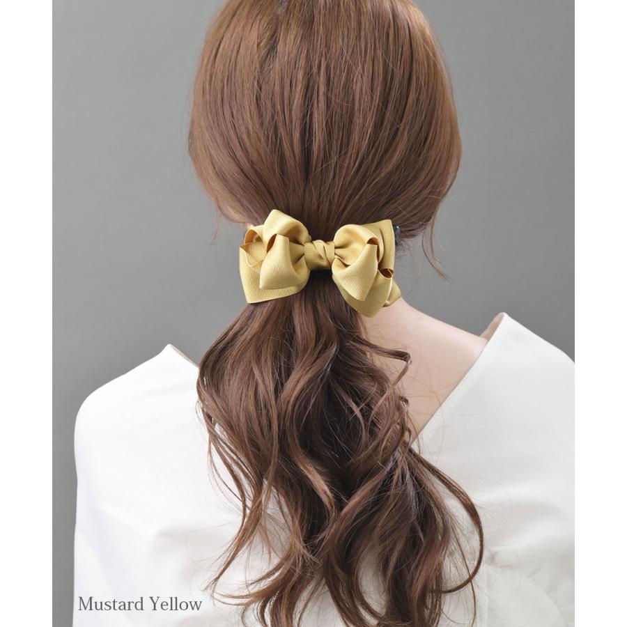 ヴァンテーヌ バナナクリップ リボン ボリューム ヘアアクセサリー