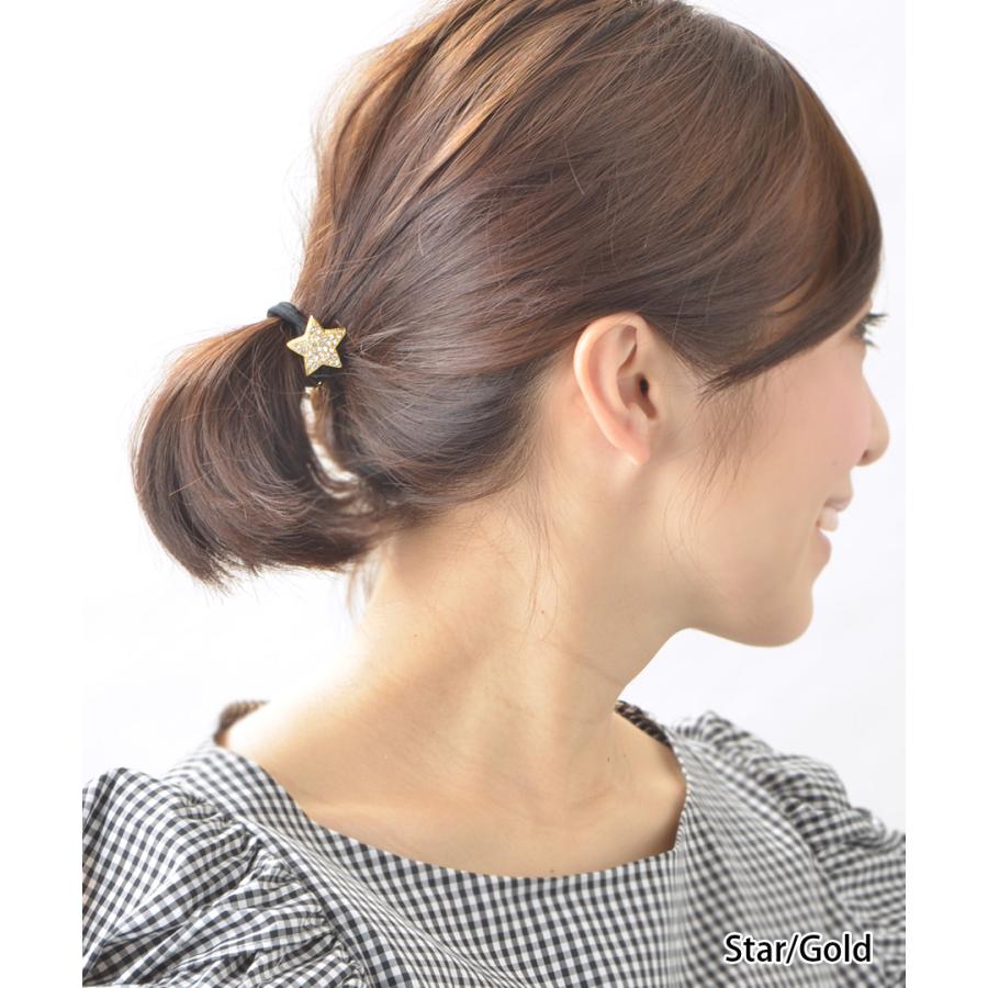 ヴァンテーヌ ヘアゴム ハート スター 星 ビジュー ライン