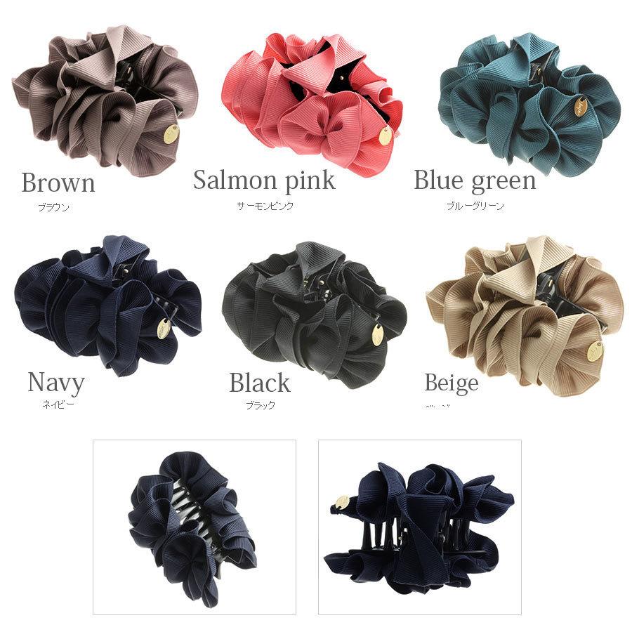 ヴァンテーヌ バンスクリップ ヘアクリップ フリル ボリューム