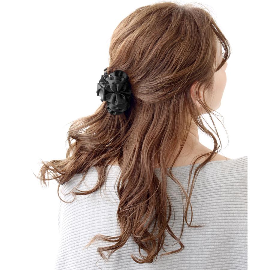 ヴァンテーヌ バンスクリップ ヘアクリップ フリル ボリューム
