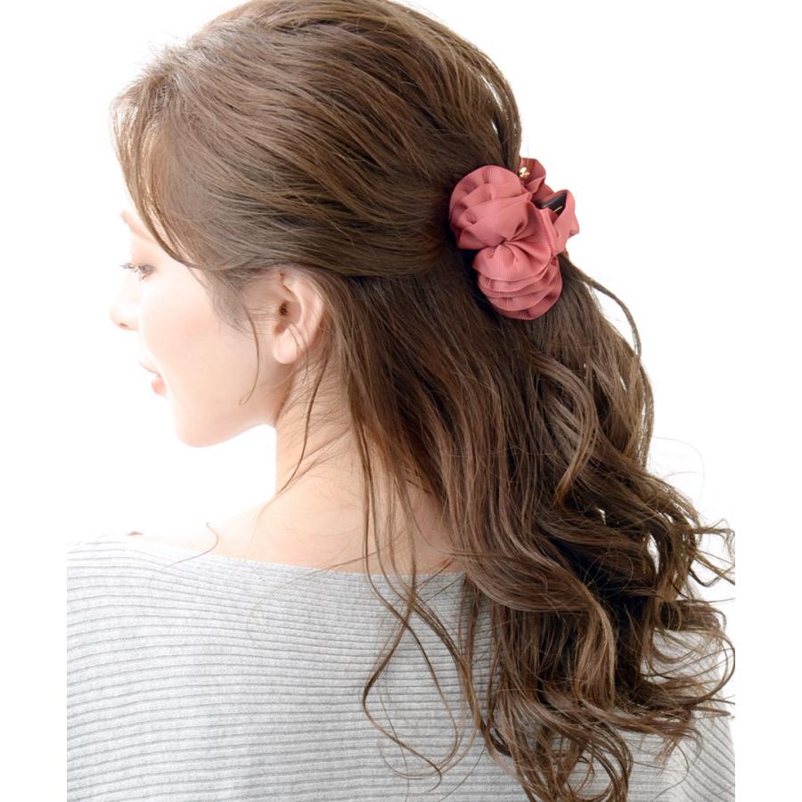 ヴァンテーヌ バンスクリップ ヘアクリップ フリル ボリューム