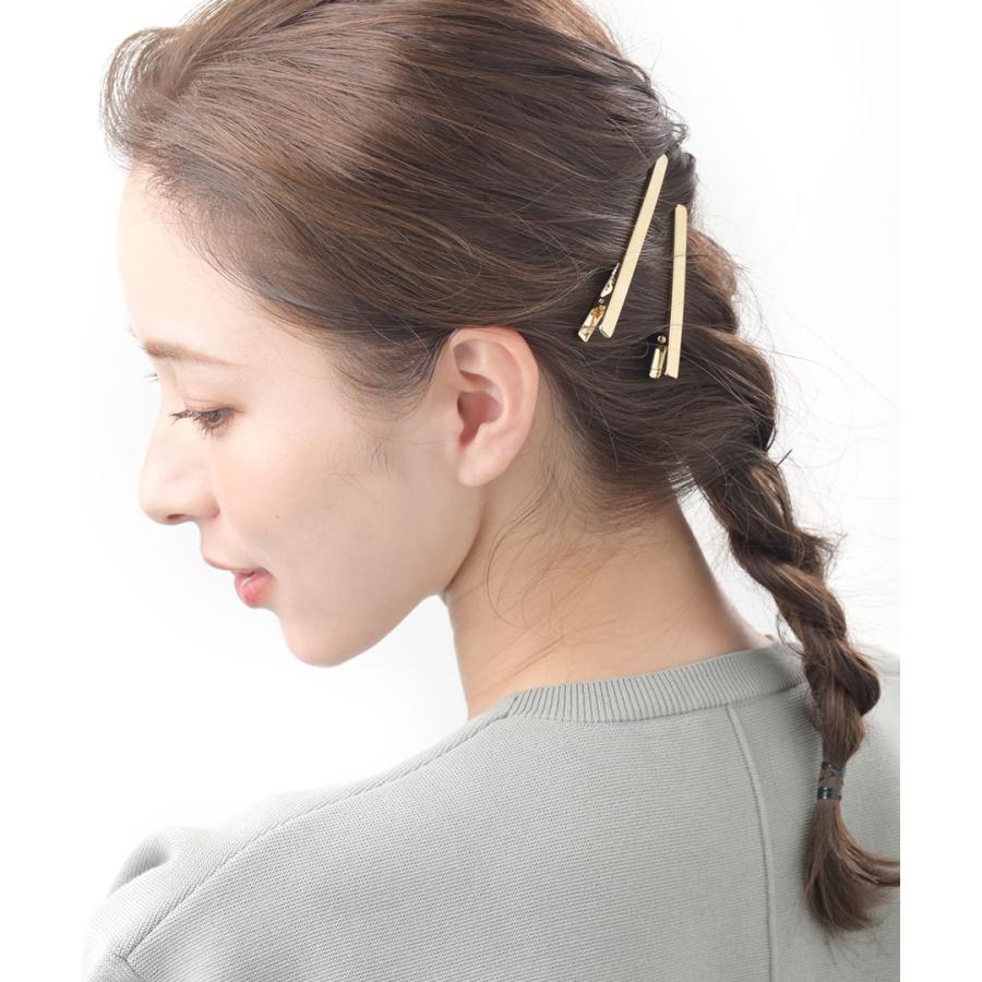 ヴァンテーヌ ヘアクリップ メタル（2本セット） くちばしクリップ