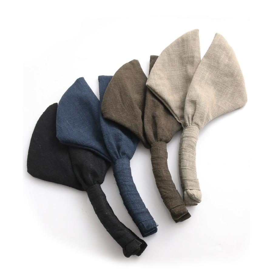 ヴァンテーヌ バナナクリップ 麻風 クロスリボン ヘア