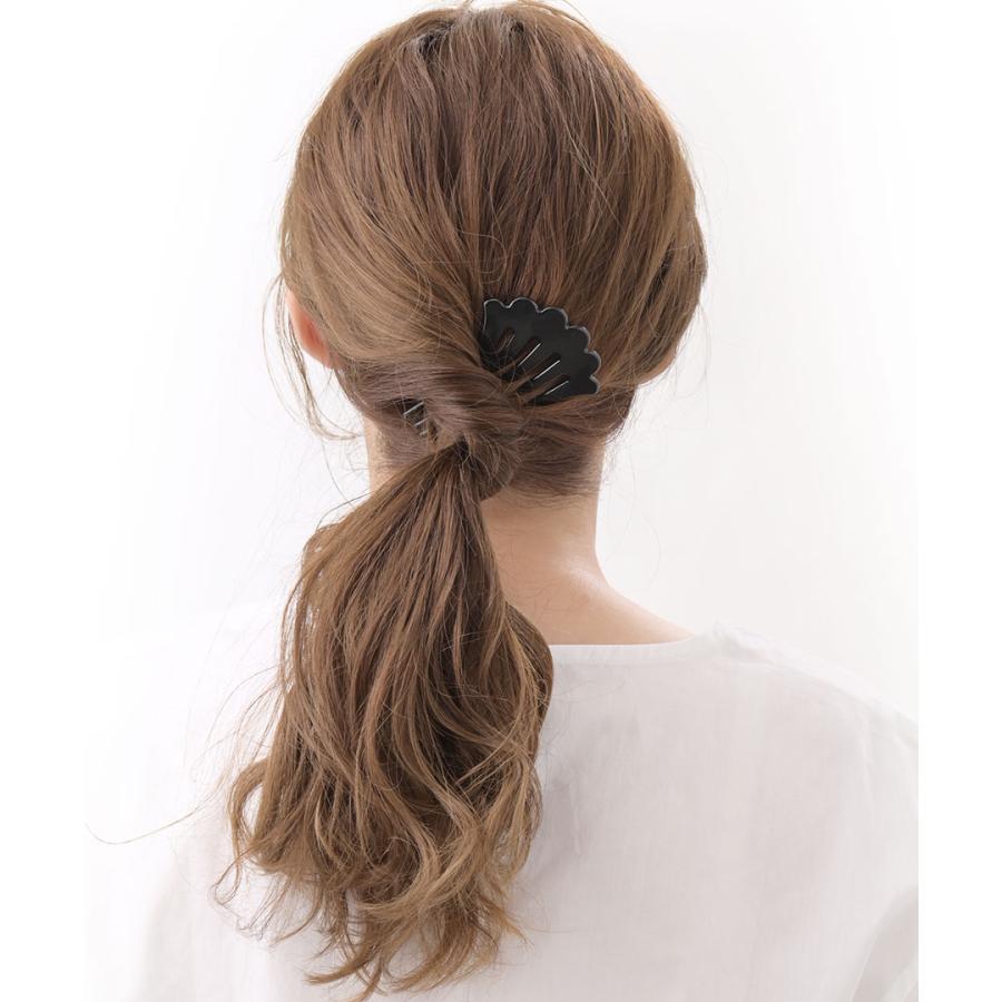 ヴァンテーヌ ヘアコーム べっ甲風 くし シンプル 5本足 ヘアアクセ