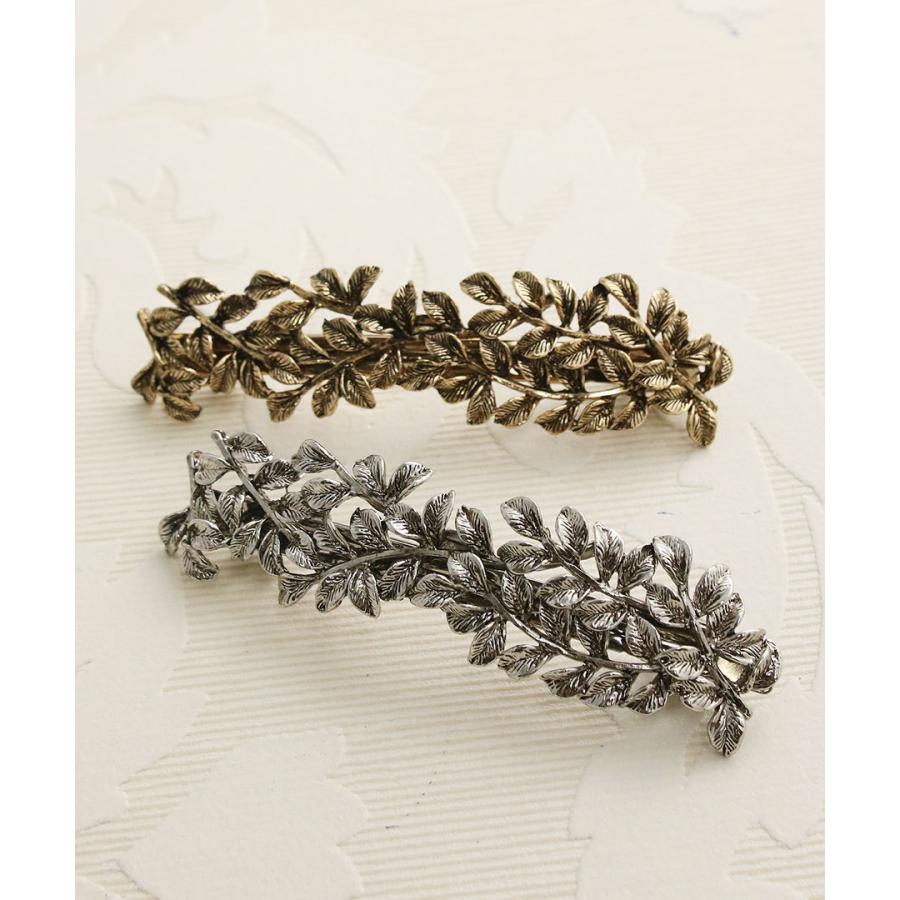ヴァンテーヌ バレッタ リーフ メタリック メタル ヘアアクセサリーH