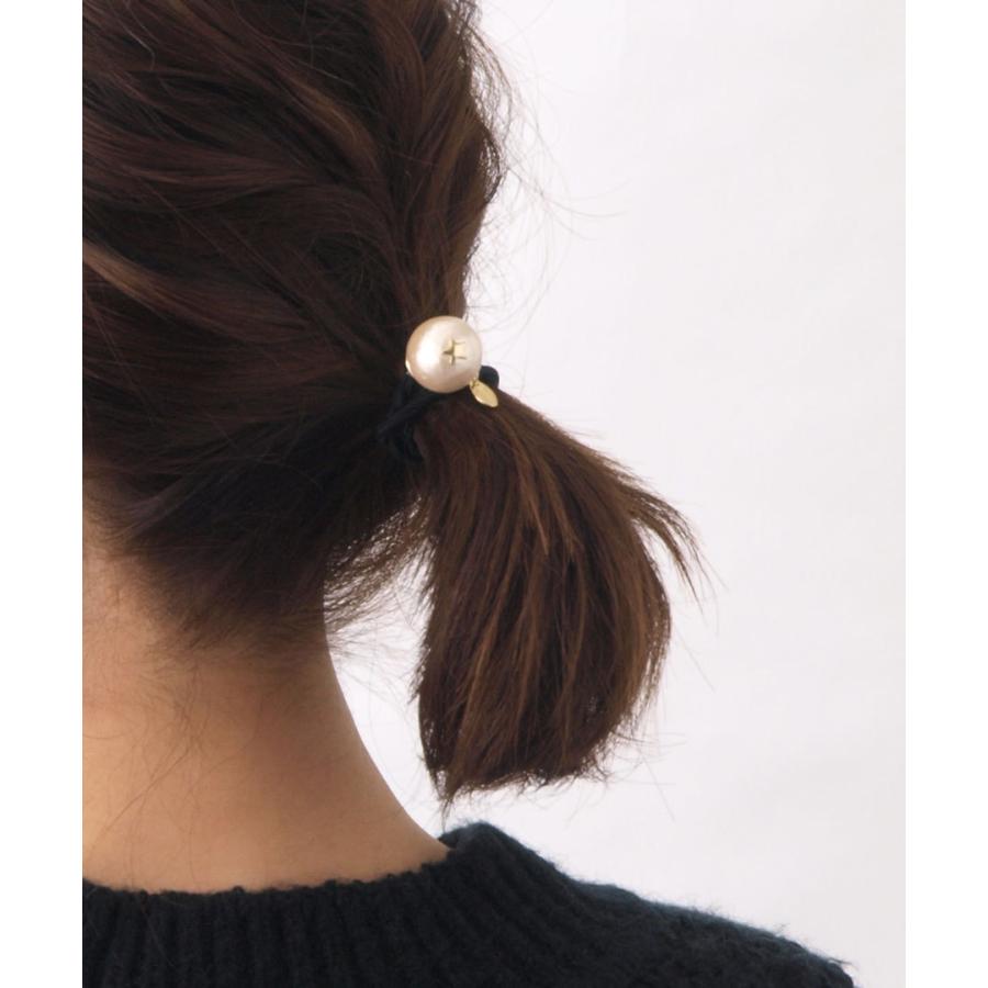 ヴァンテーヌ ヘアゴム ポニーフック ミニスター コットンパール（S