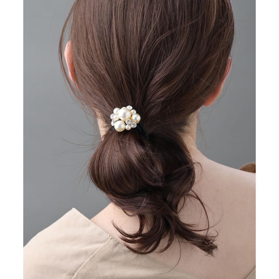 ヴァンテーヌ ポニーフック パール ビジュー ポニー ヘアフック