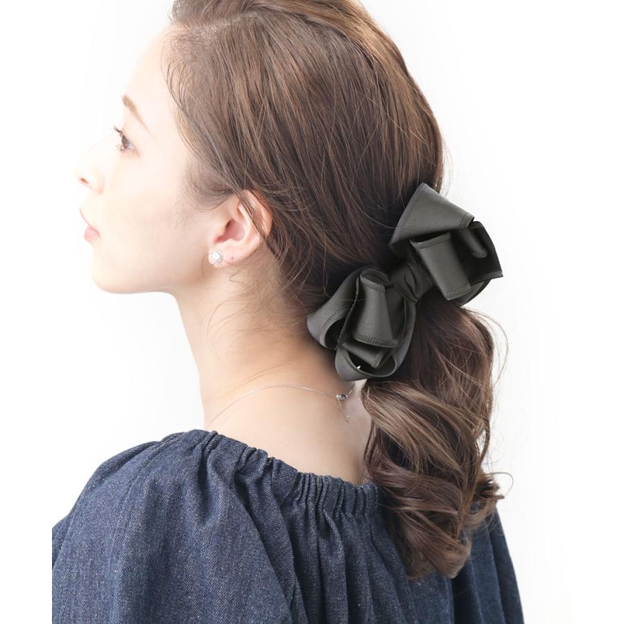 ヴァンテーヌ ボリュームリボンバナナクリップ ベーシック 華やか ヘア
