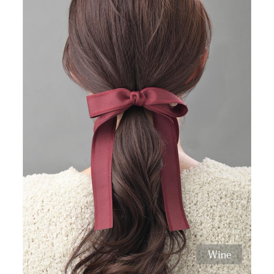 ヴァンテーヌ ポニーフック ヘアゴム ロングリボン ヘアアクセサリー