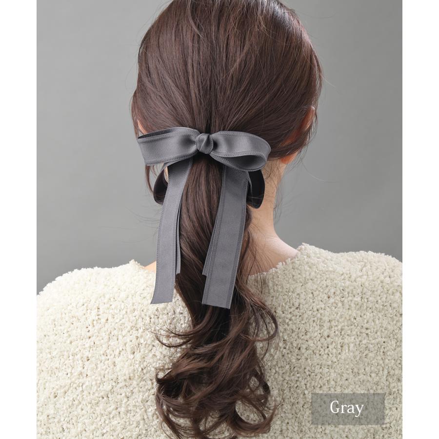 ヴァンテーヌ ポニーフック ヘアゴム ロングリボン ヘアアクセサリー
