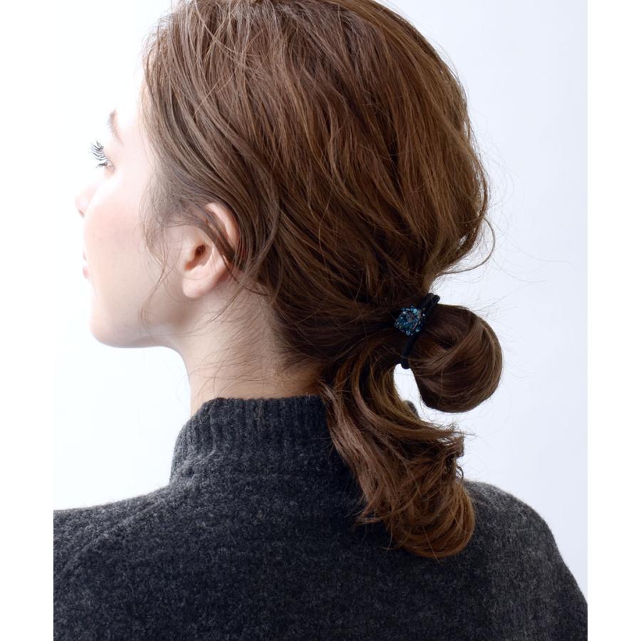 ヴァンテーヌ ラインストーンキューブヘアゴム ビジュー