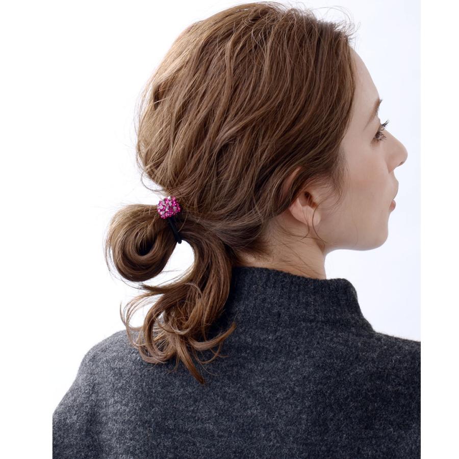 ヴァンテーヌ ラインストーンビジュースクエアヘアゴム かわいい 大人