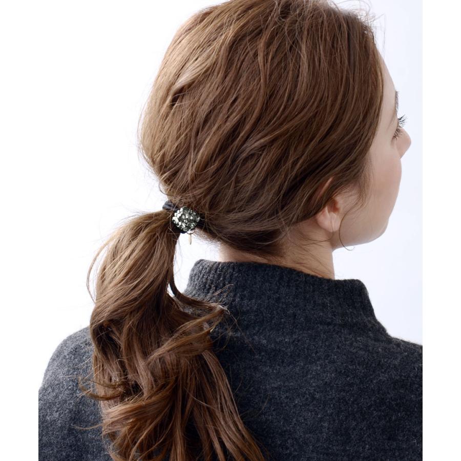 ヴァンテーヌ ラインストーンビジュースクエアヘアゴム かわいい 大人