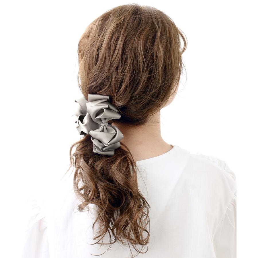 ヴァンテーヌ バンスクリップ リボン ヘアクリップ フリル 大きめ