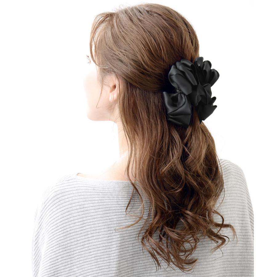 フリルリボンバンスクリップ 大きめ 可愛い ヘアクリップ H7367 ネコポス不可 H7367 神戸ヴァンテーヌ 通販 Yahoo ショッピング