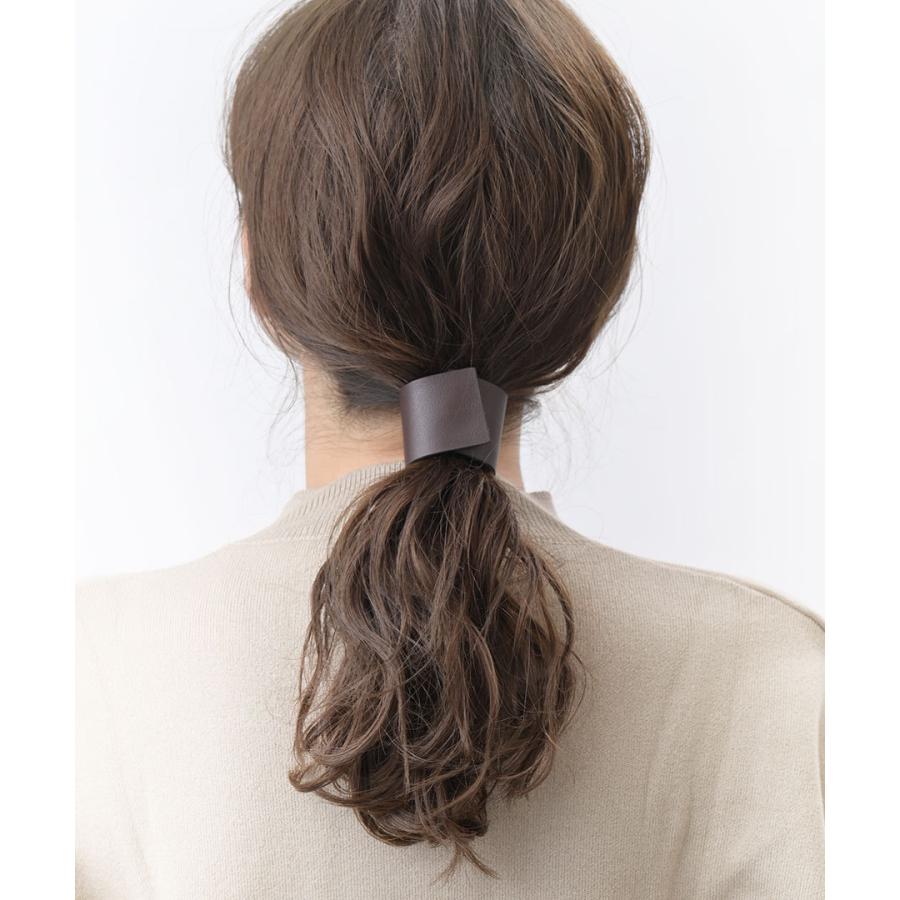 ヴァンテーヌ ポニーフック ヘアカフ マグネット式 フェイクレザー