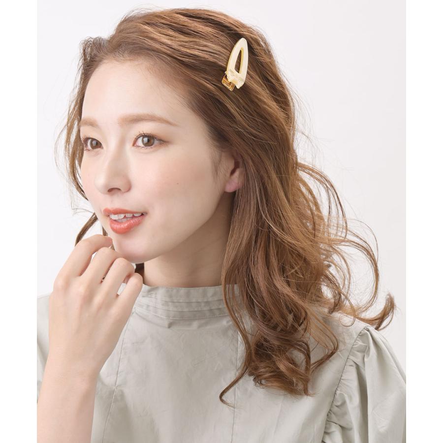 ヴァンテーヌ ヘアクリップ くちばしクリップ 猫 マーブル 二又 ネコ