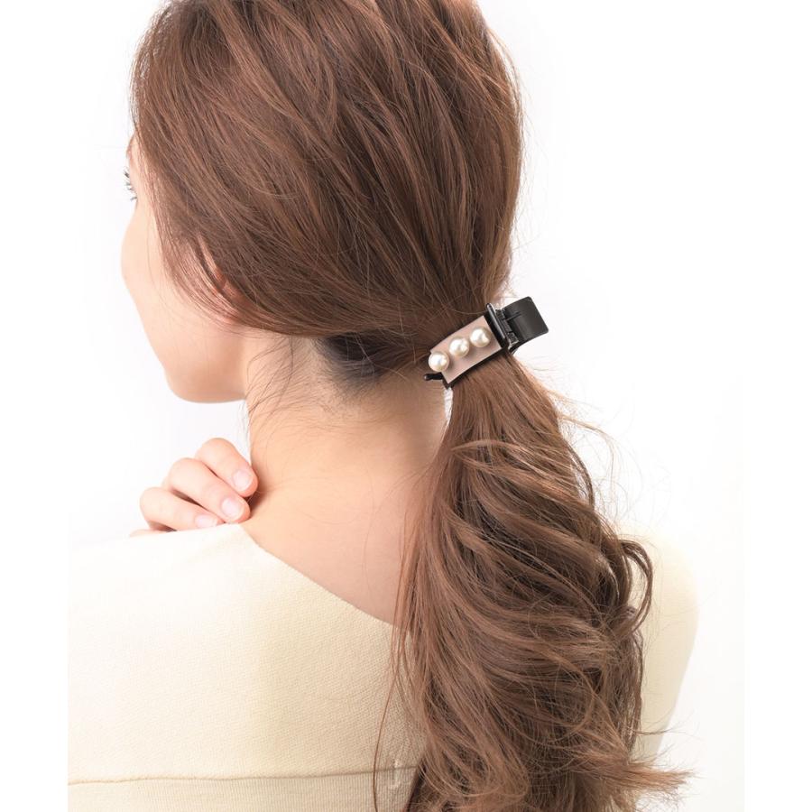 ヴァンテーヌ SALE ヘアクリップ 3粒 パール付き 3本足 3本爪 ヘア