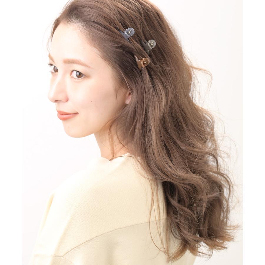 バンスクリップ 3個セット ミニ くすみカラー ヘアクリップ カジュアル シンプル H7622｜vingtaine｜10