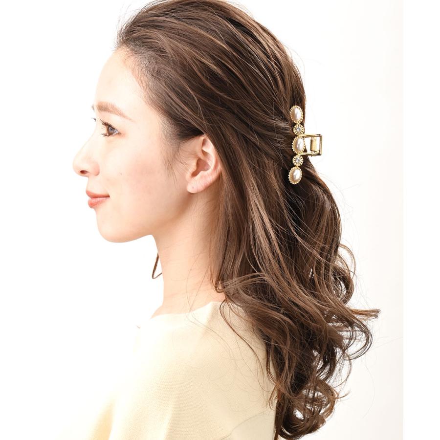 ヴァンテーヌ バンスクリップ ヘアクリップ パール ビジュー