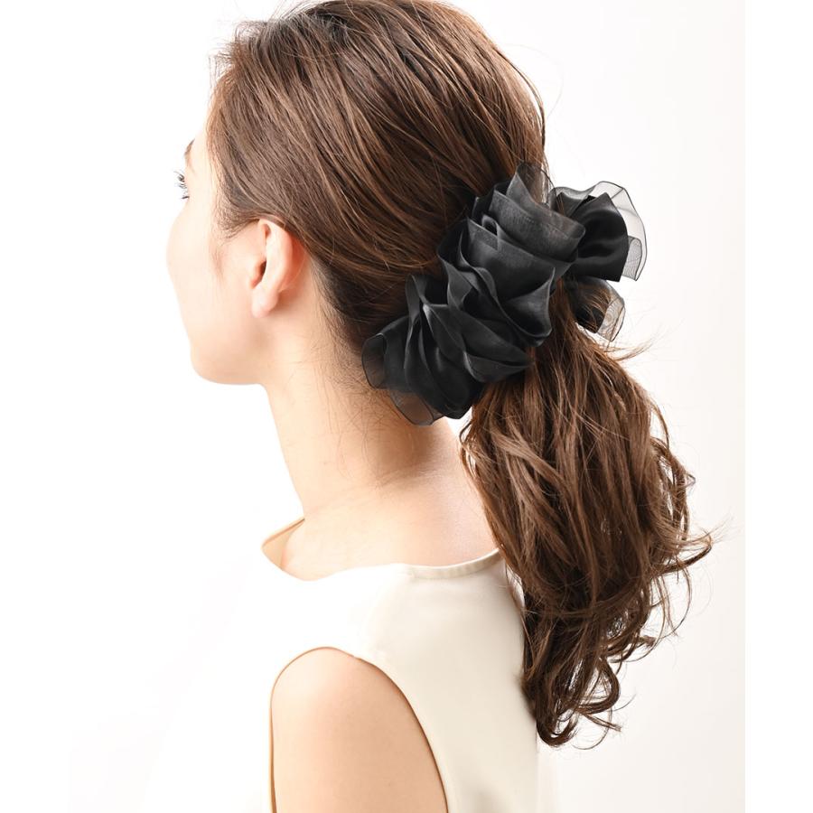 ヴァンテーヌ バナナクリップ サテン オーガンジー フリル シフォン ヘアアクセサリー 大人 H7643 : VINGTAINE - 通販 ...