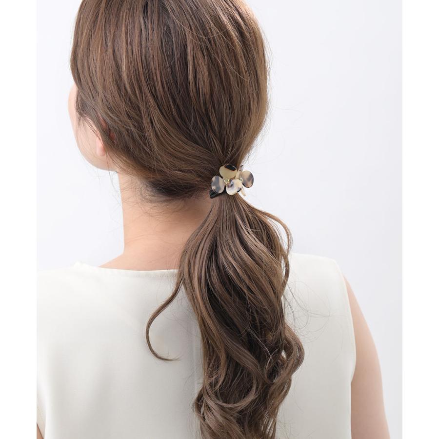 ヴァンテーヌ ヘアゴム ヘアカフ ポニーフック べっ甲風 ダブル 