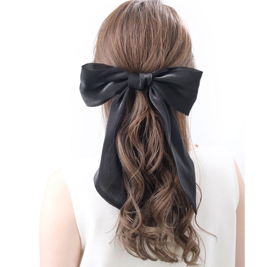 ヴァンテーヌ バレッタ リボン ロング ビッグ ヘアクリップ ヘア