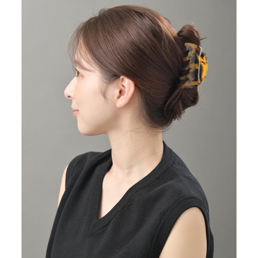 ヴァンテーヌ バンスクリップ べっ甲風 ドーム型 ヘアクリップ 大人