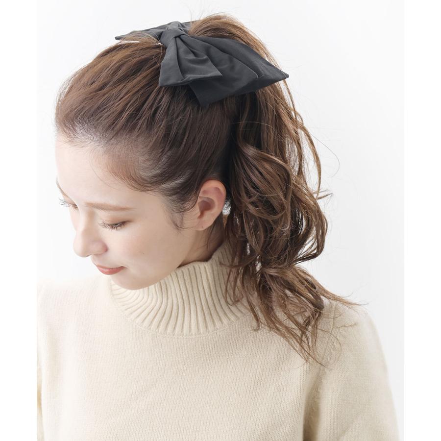 バレッタ リボン ビッグ 大ぶり ヘアクリップ まとめ髪 シンプル  H7693｜vingtaine｜07