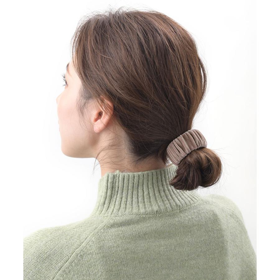 ヴァンテーヌ SALE パッチンバンド ベロア ギャザー ゴム隠し ヘアゴム