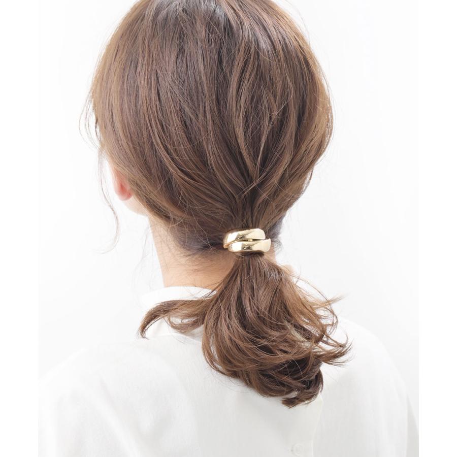 ヘアカフ ヘアゴム ダブル クロス メタル ポニーフック ヘアフック 可愛い  H7748｜vingtaine｜16