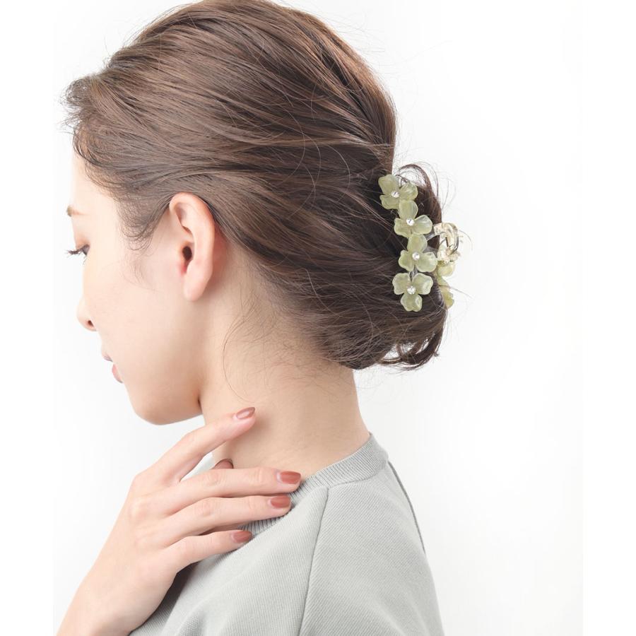 ヴァンテーヌ バンスクリップ フラワー ヘアクリップ くすみカラー