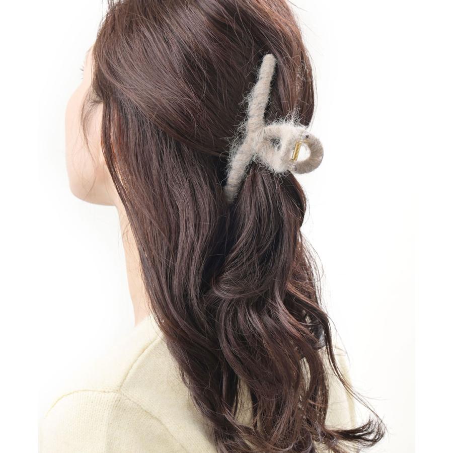 ヴァンテーヌ SALE バンスクリップ モヘア 秋冬 まとめ髪 ヘアクリップ